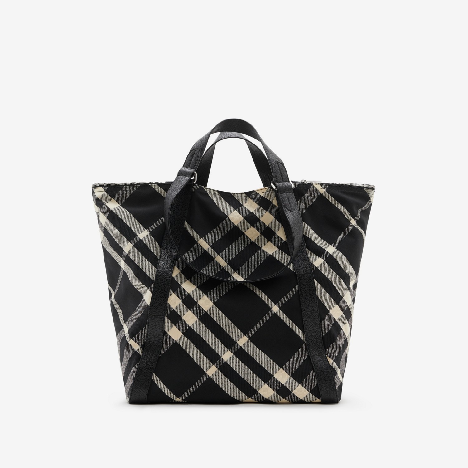 Large Field Tote in Black/calico - Men | Burberry® Official