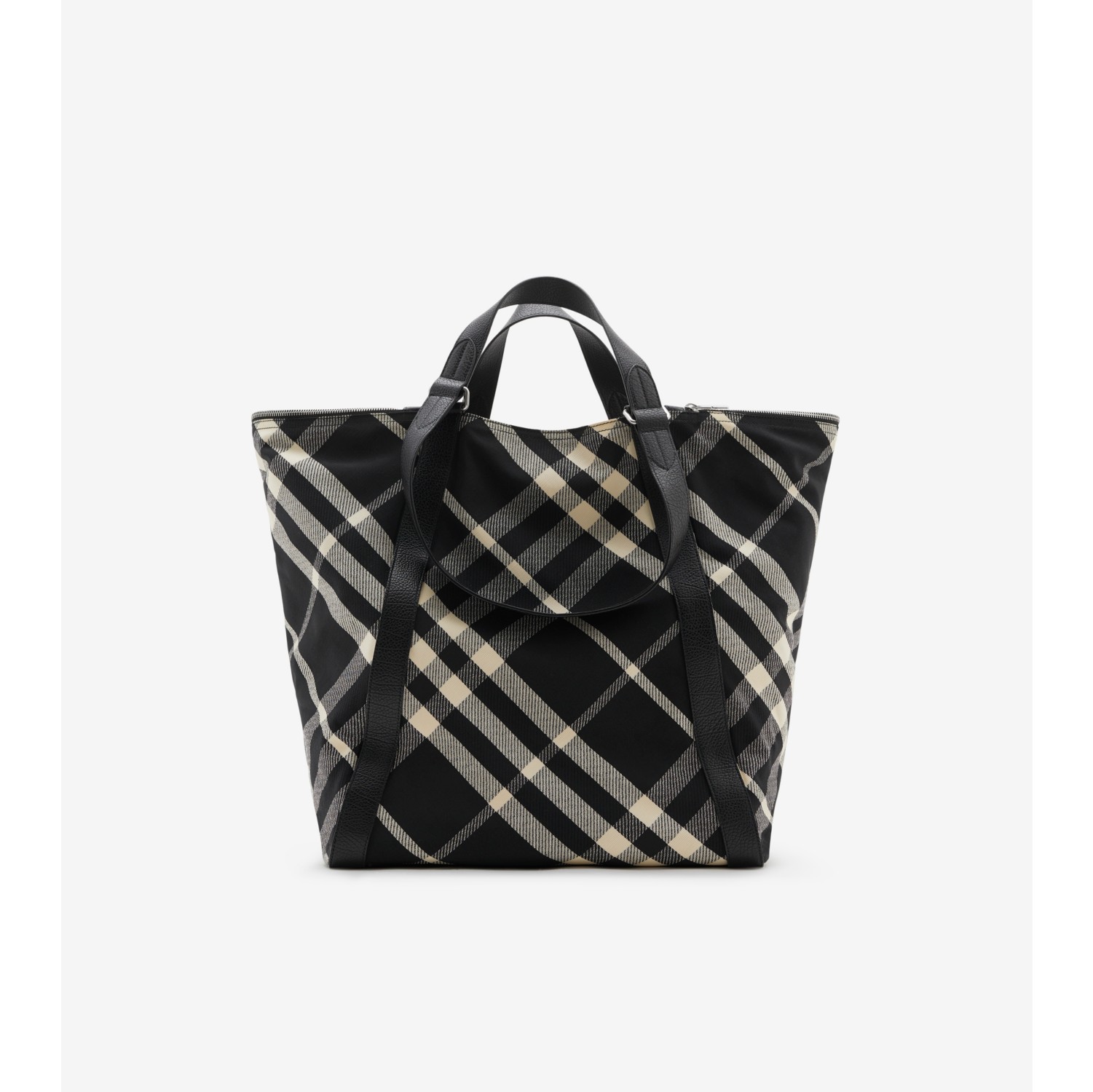 Large Field Tote in Black/calico - Men | Burberry® Official