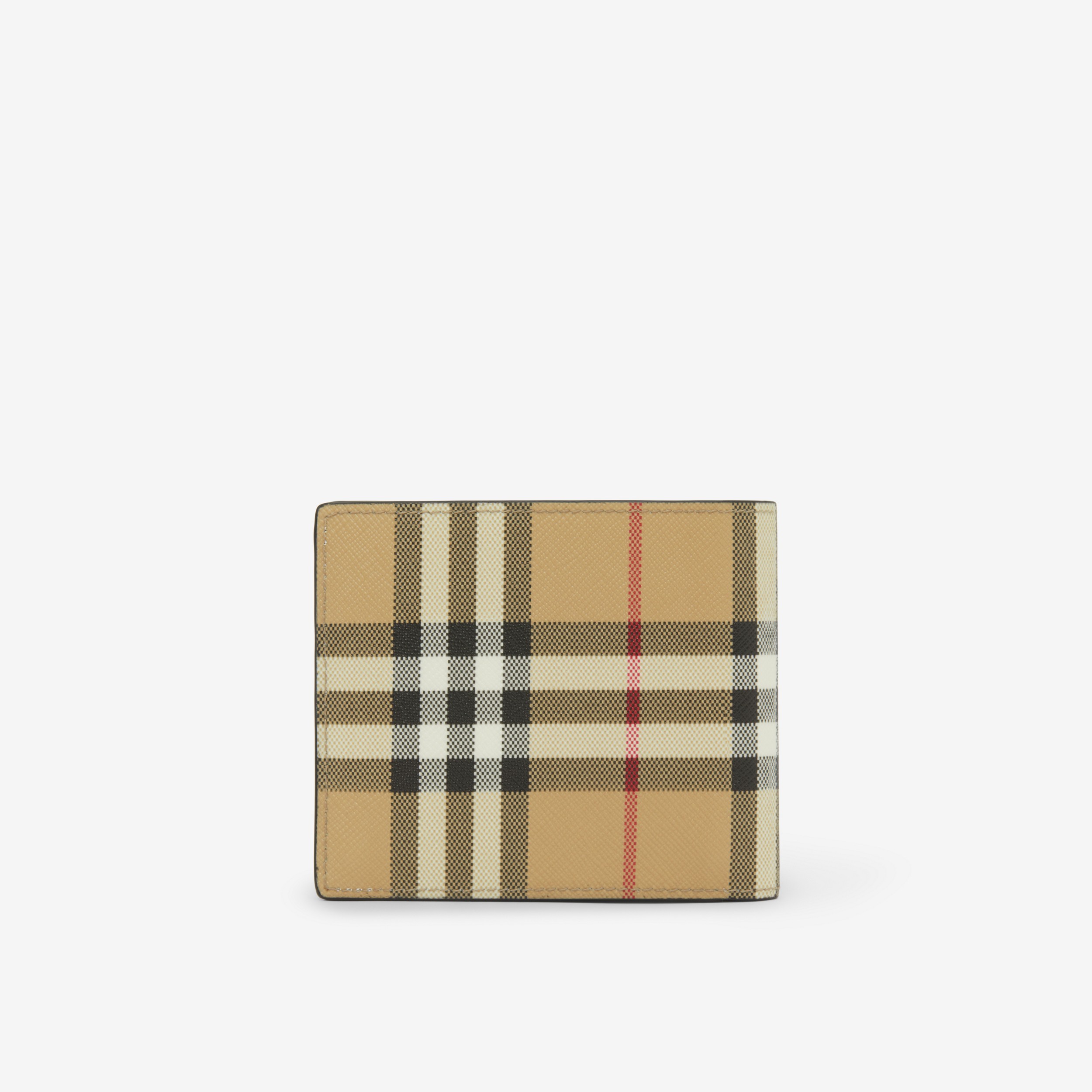 Vintage Check Bifold Wallet with ID Card Case in Archive Beige - Men | Burberry® Official - 3
