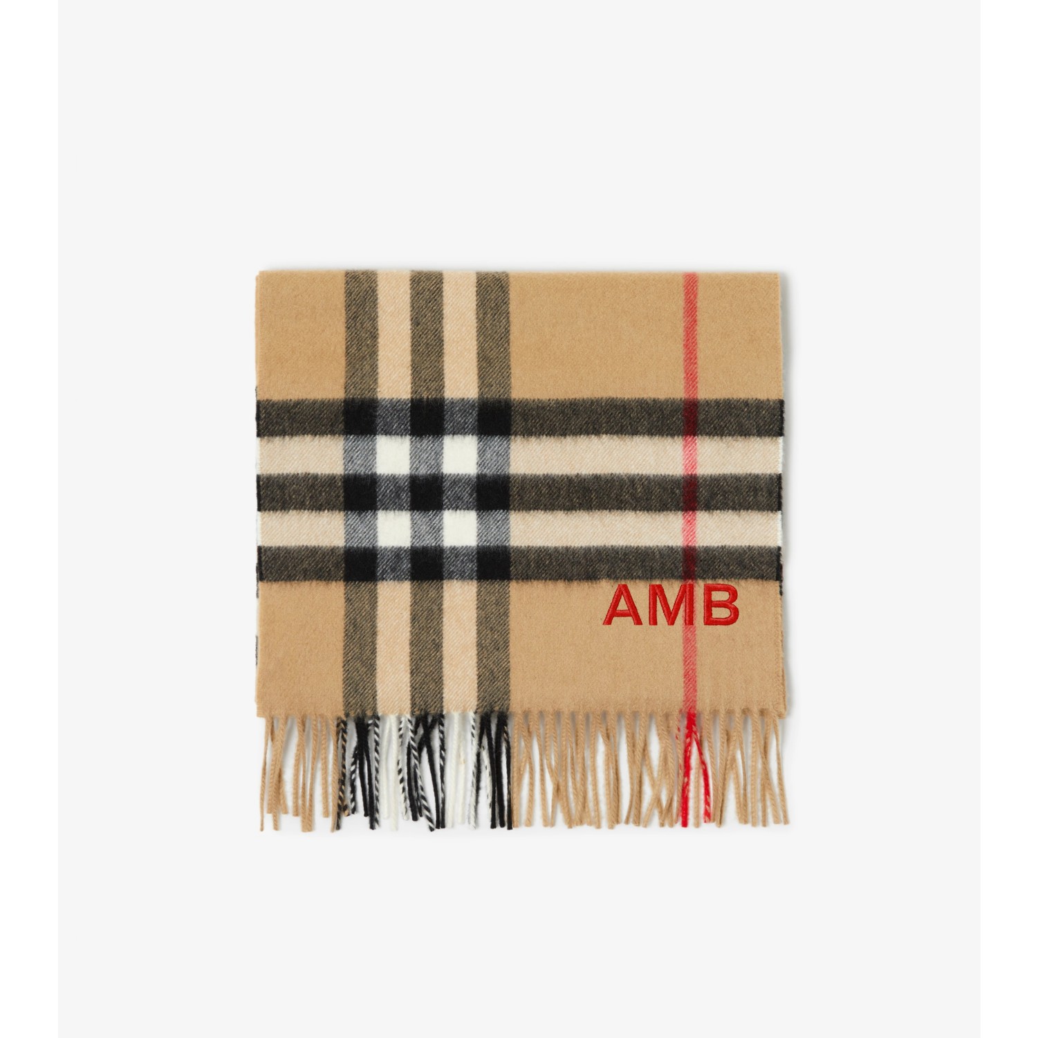 チェック カシミアスカーフ (アーカイブベージュ) | Burberry®公式サイト