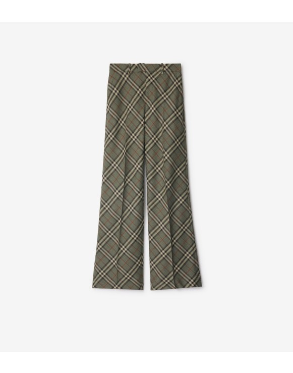 Elegante Wollhose in Check