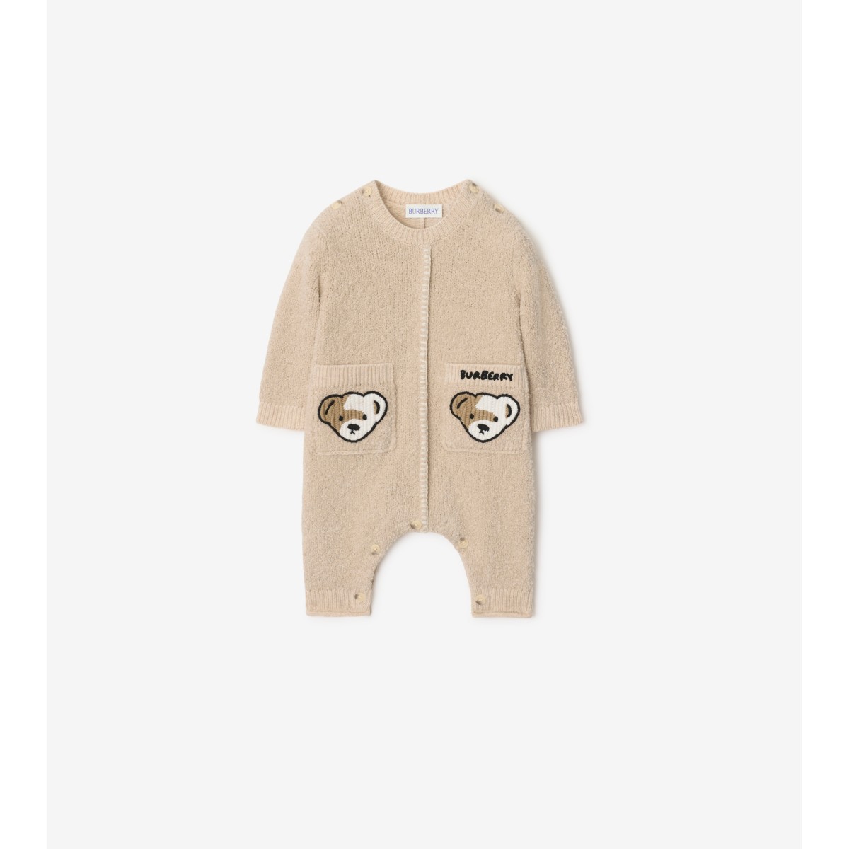 Burberry Childrens Thomas Bear Cotton Blend Jumpsuit