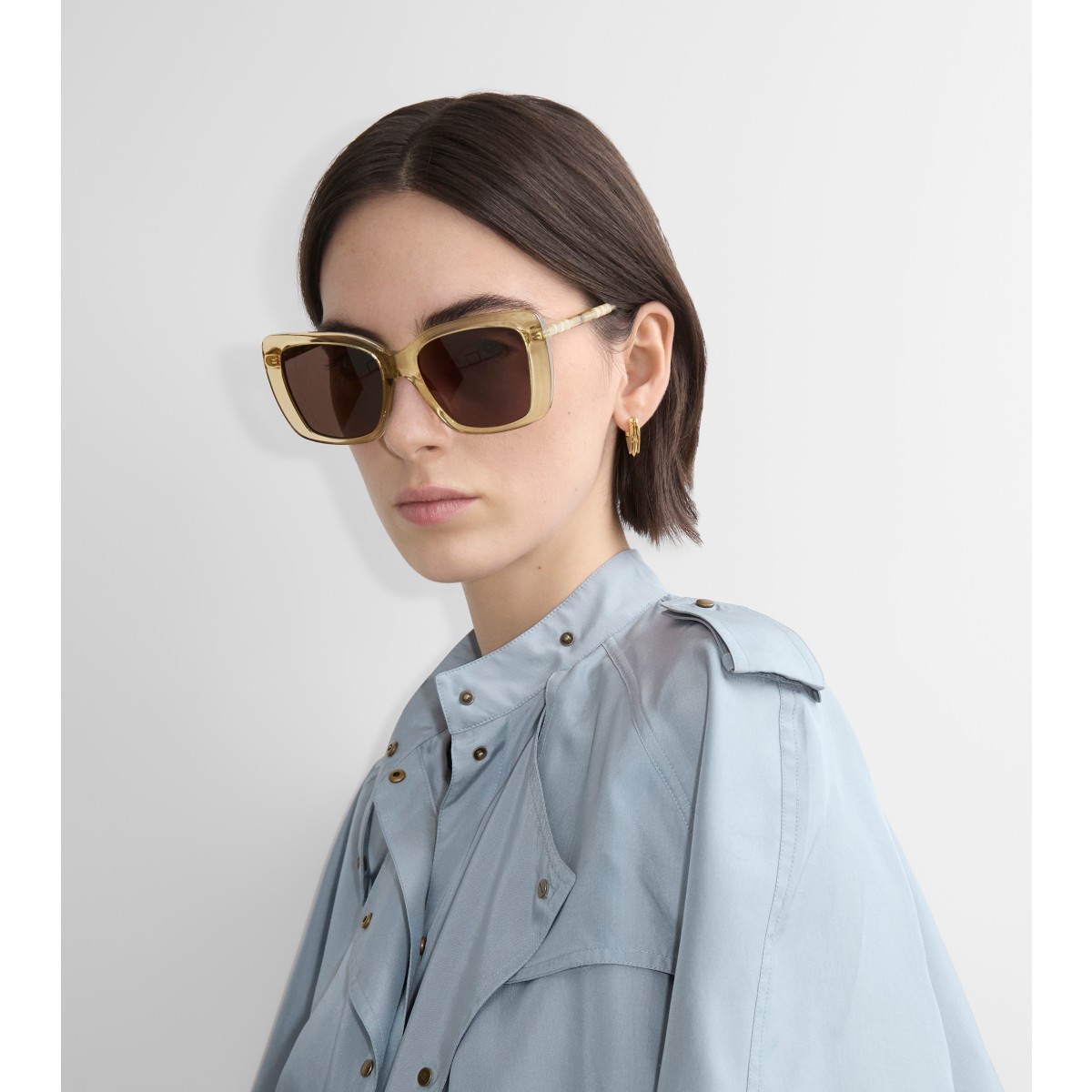  Check Tubular Square Sunglasses​