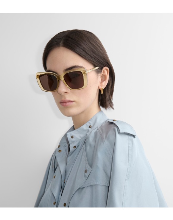 Óculos de sol Tubular Check com armação quadrada​