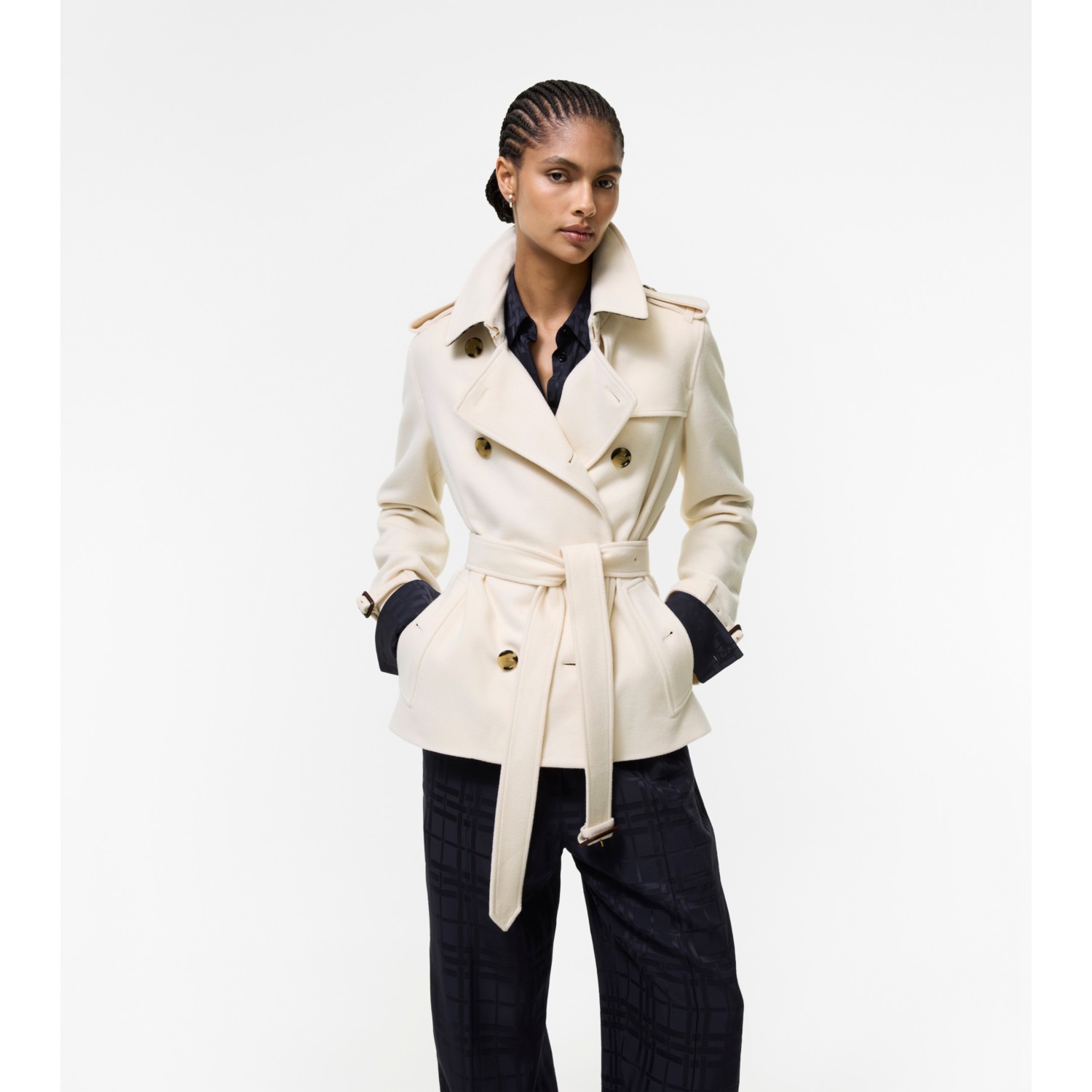 Cashmere Kensington Trench Jacket - thumbnail 9