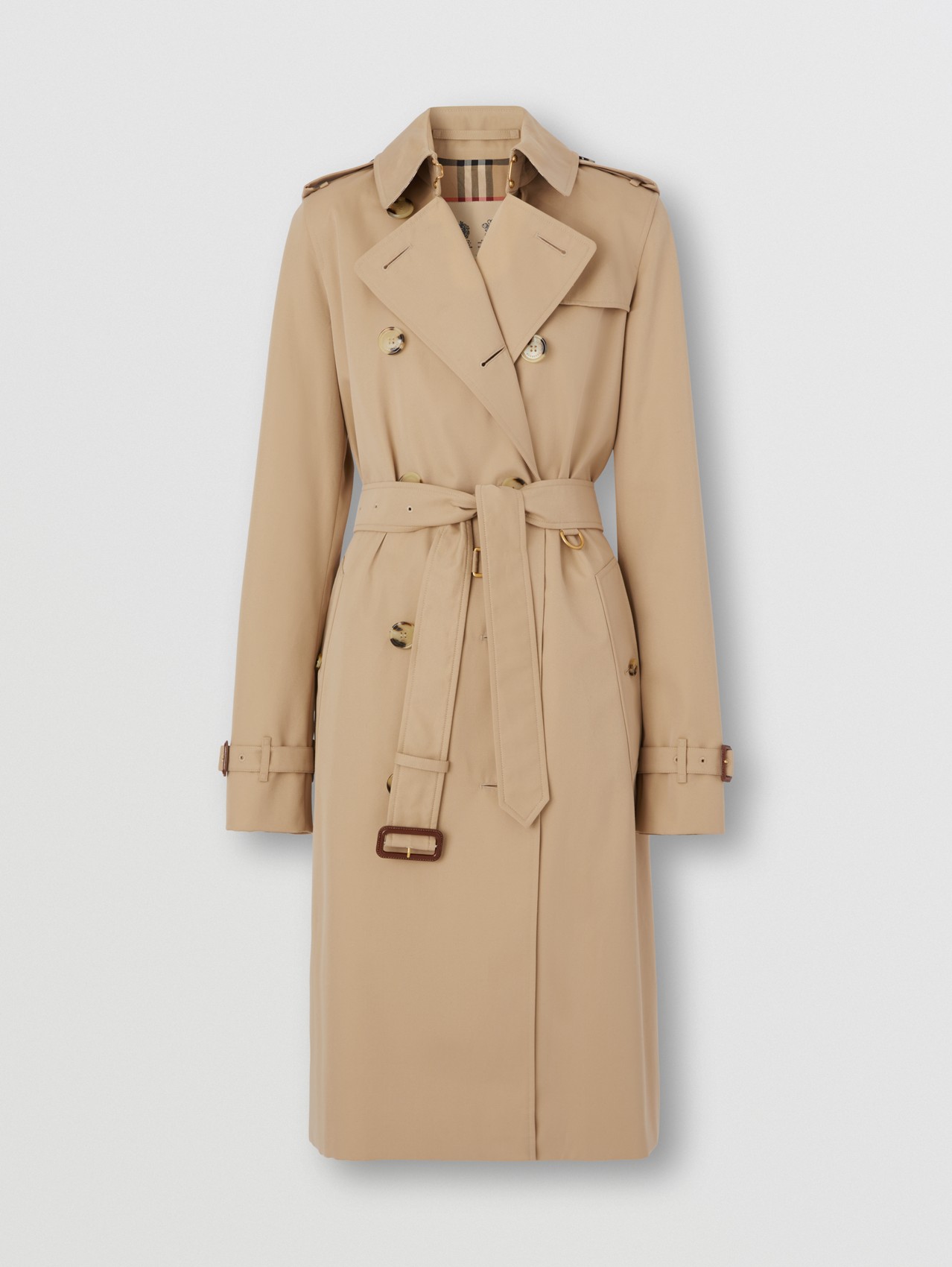 Burberry Trenchcoat Aus Canvas kensington in Natur Damen Bekleidung Mäntel Regenjacken und Trenchcoats Sparen Sie 10% 