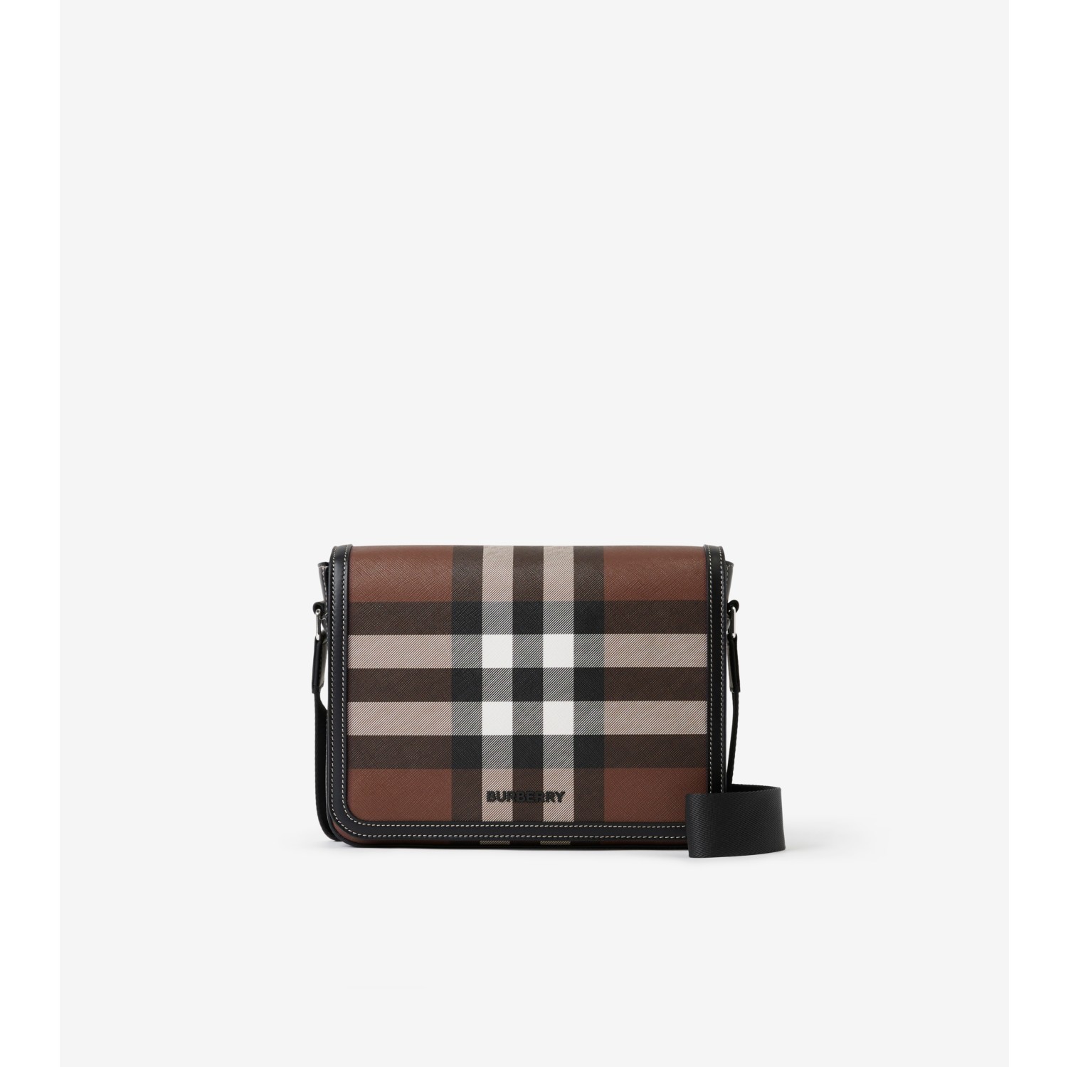 Burberry Men's Alfred Check Small Messenger Bag