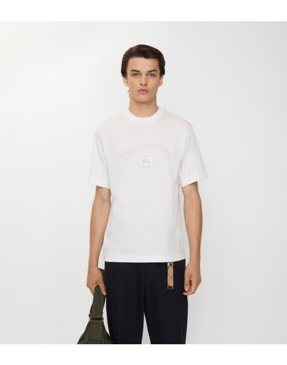 T-shirt en coton à logo Gothic