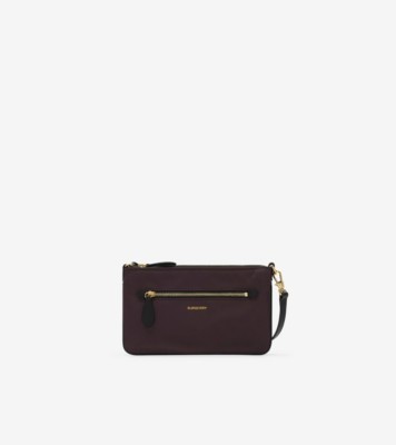 Nylon Zip Pouch in RUBUS - Women | Burberry® Official