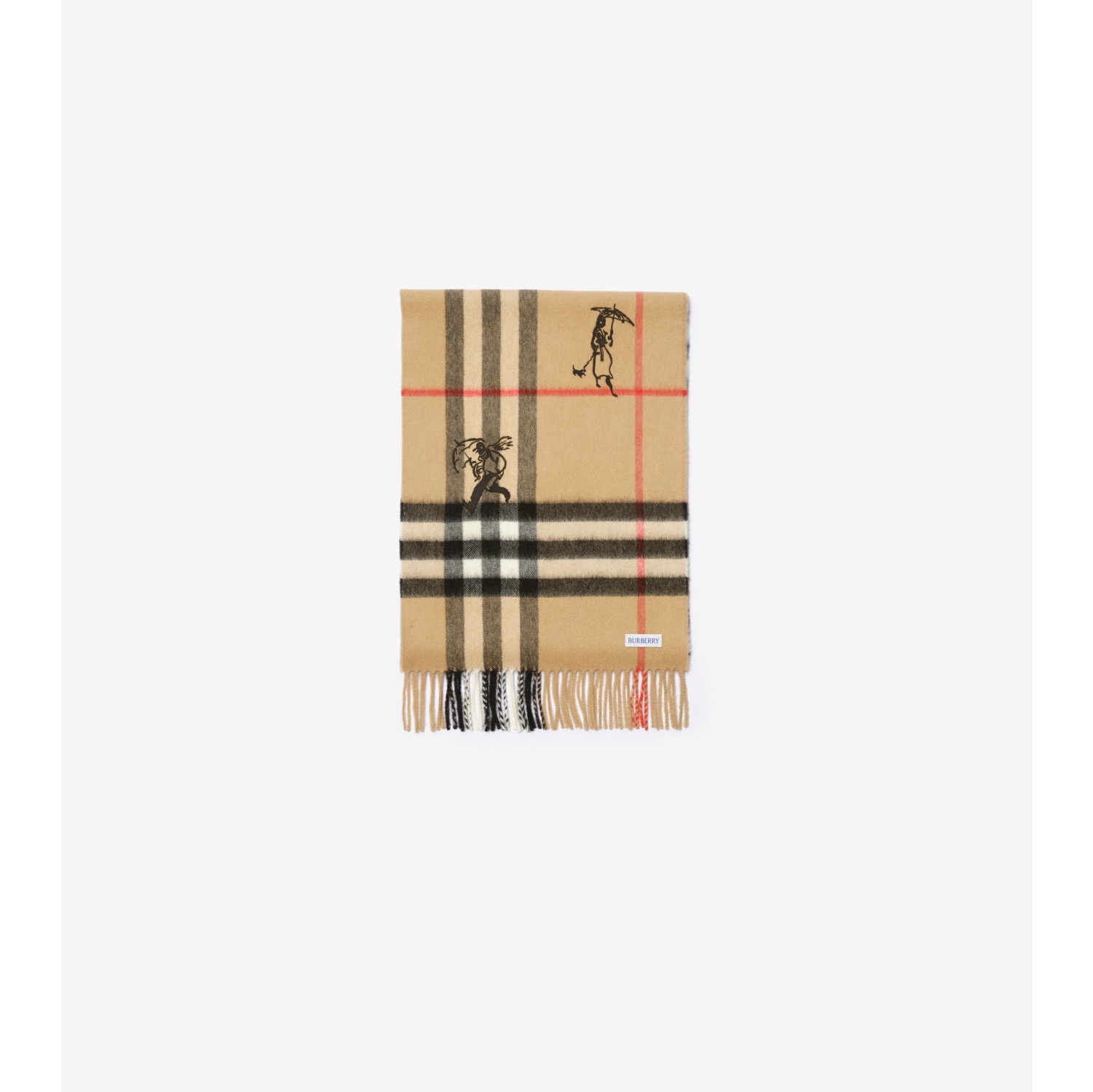 チェックメイト カシミアスカーフ (アーカイブベージュ) | Burberry