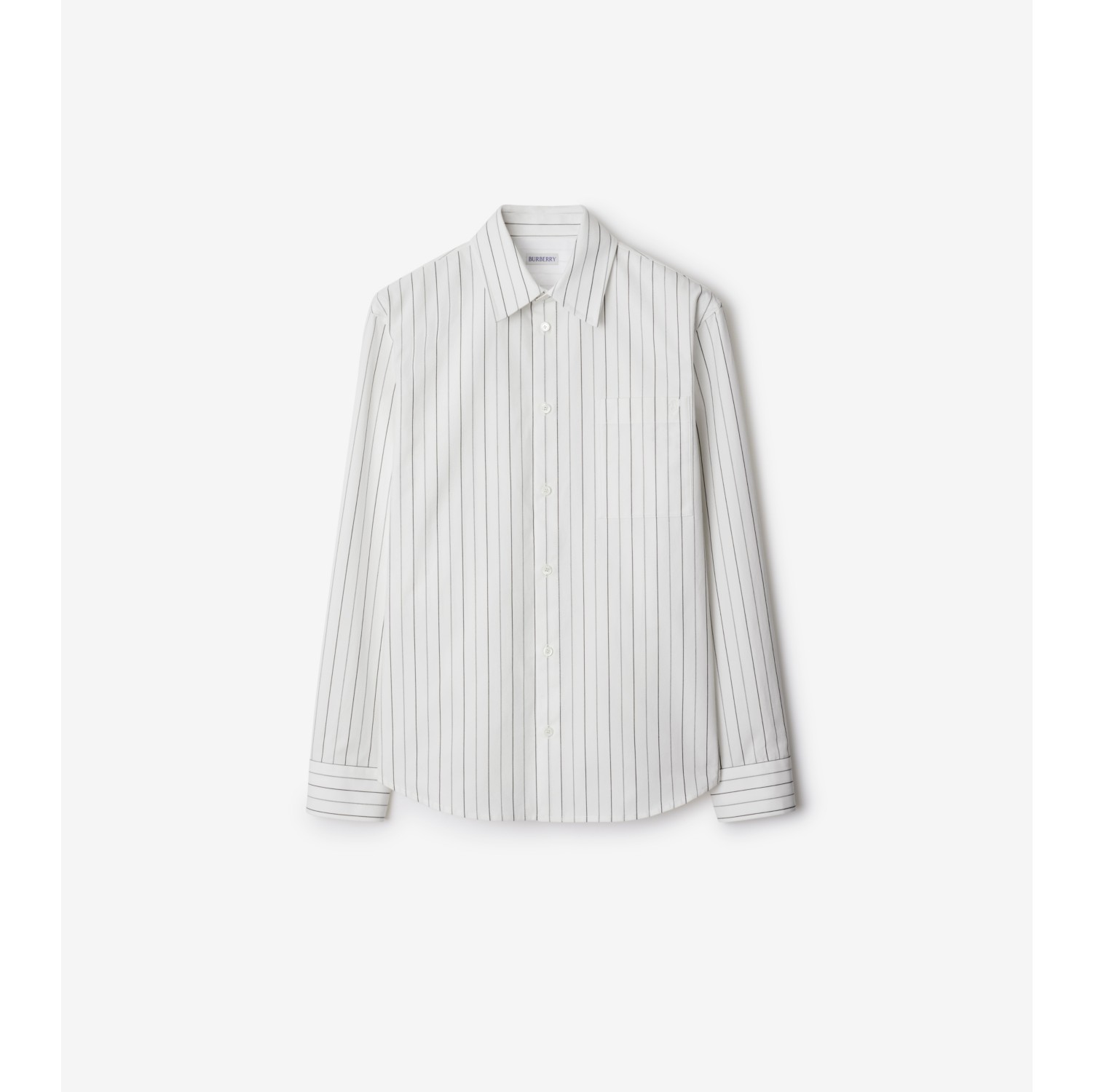 Relaxed Fit Striped Cotton Shirt