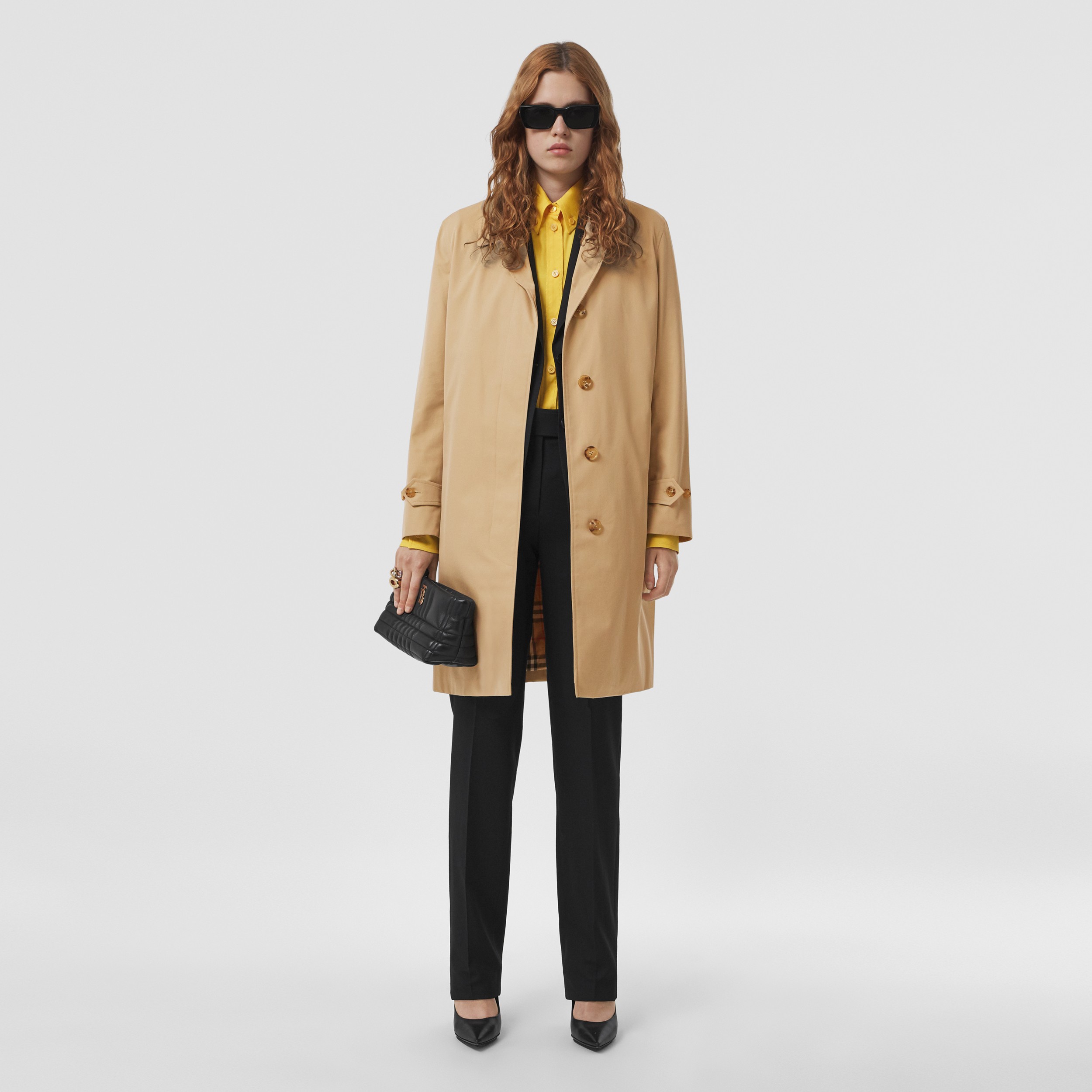 The Pimlico Heritage Car Coat in Honey - Women | Burberry® Official - 1