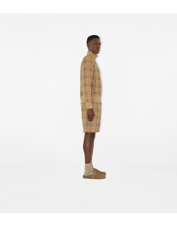 Check Jersey Shorts