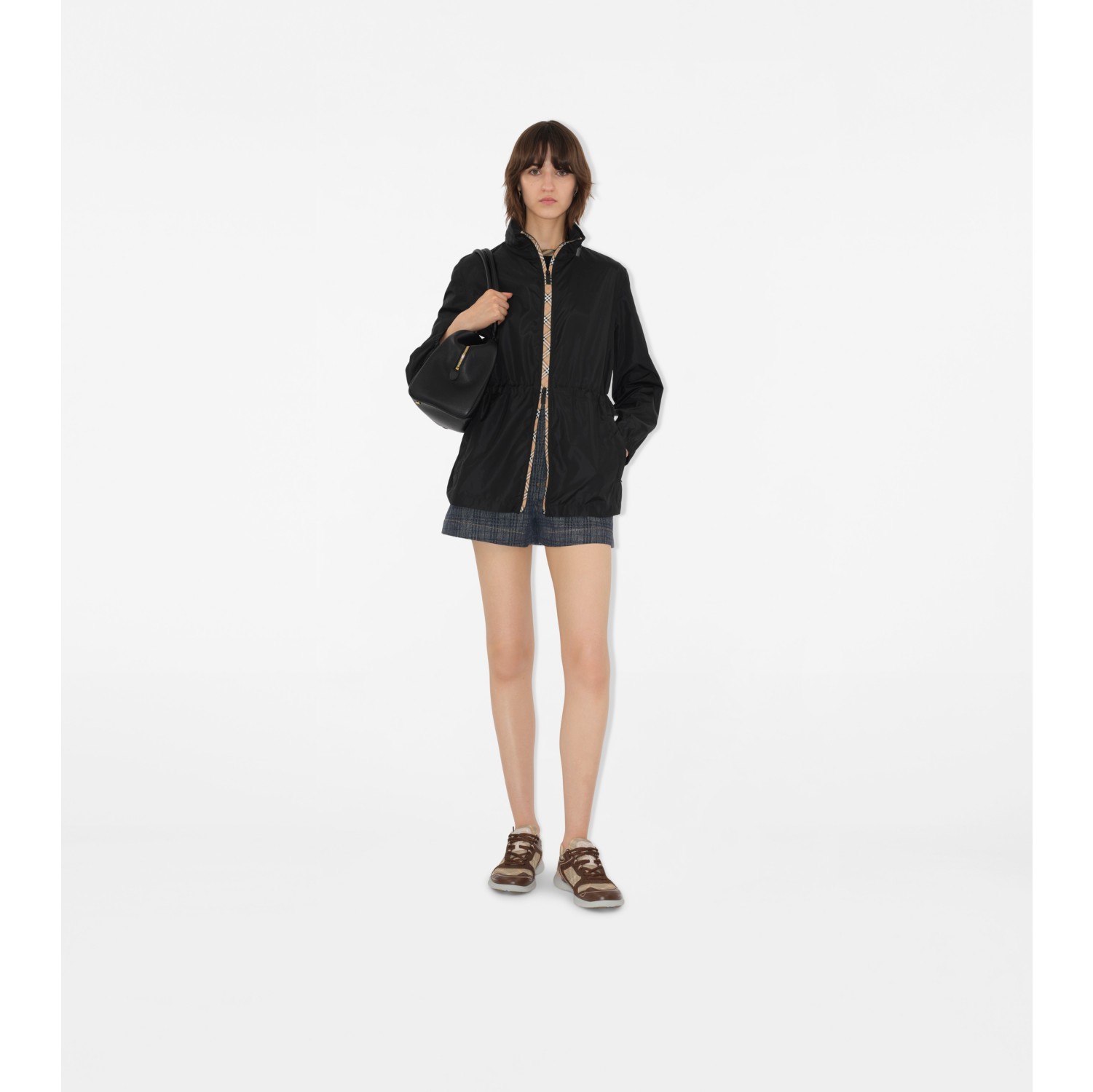 Parka courte en nylon