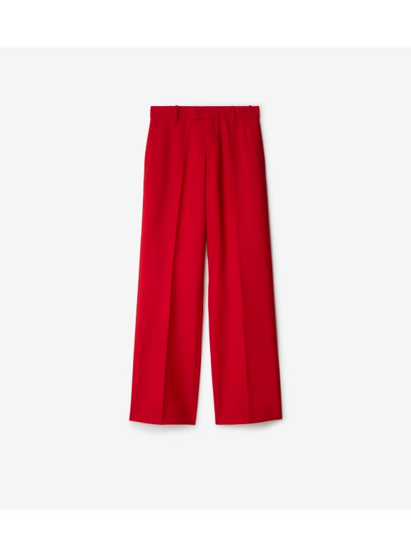 Burberry Ladies Bright Red Stretch Jersey Trousers, Brand Size 6 (US Size  4) 4566334 5045623522848 - Apparel - Jomashop