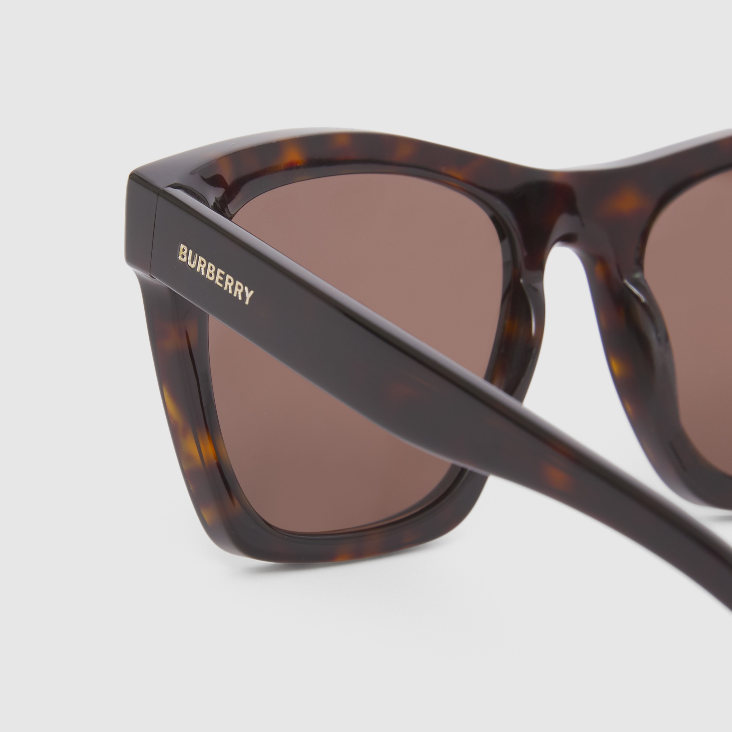 Square Frame Sunglasses in Tortoiseshell - Men | Burberry® Official