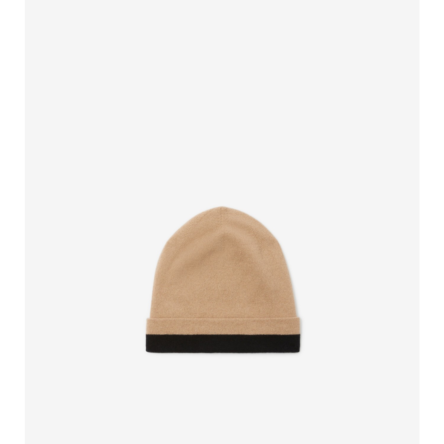 Logo Intarsia Cashmere Beanie in Black/white - Men | Burberry® Official