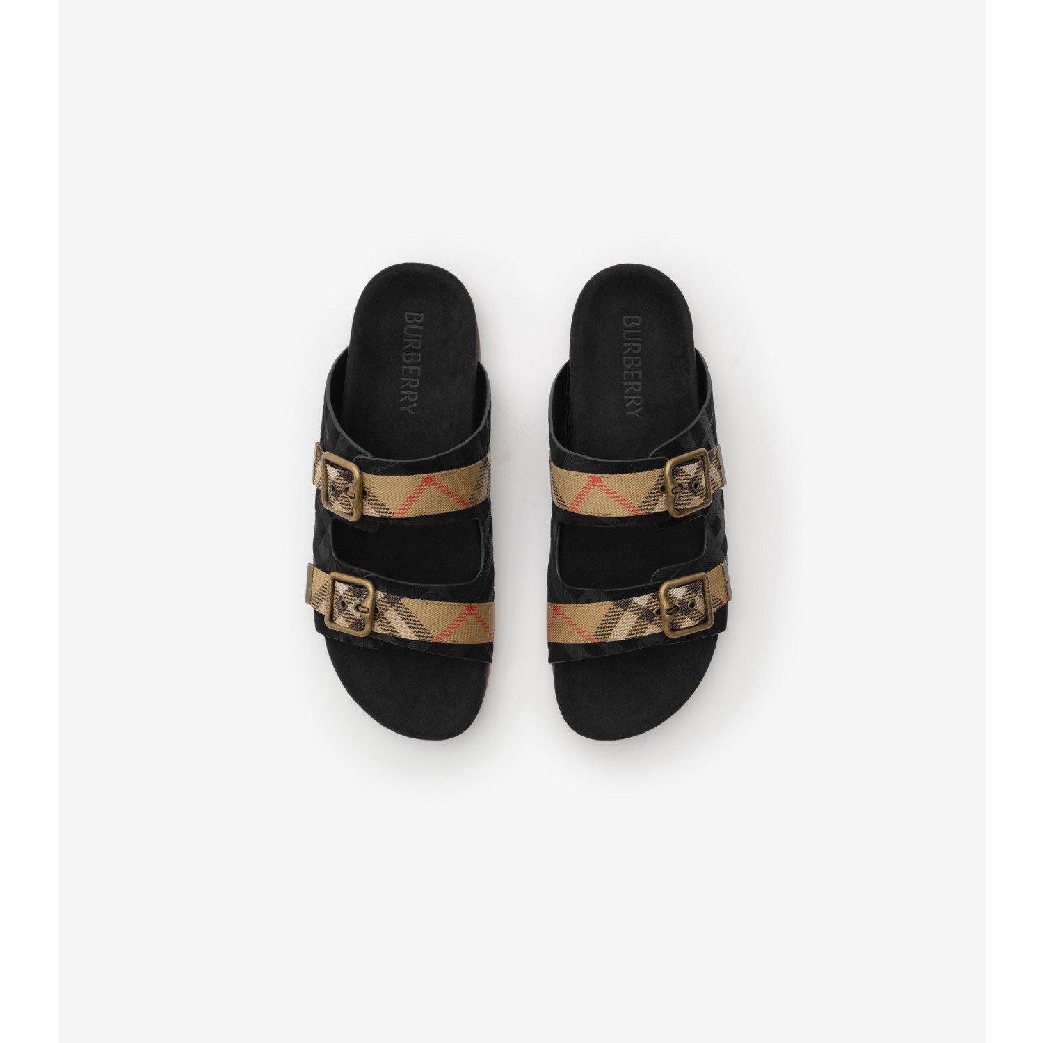 Check Suede Urchin Sandals