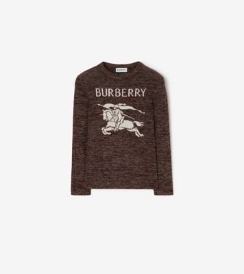 ナイト ウールブレンドセーター (ポートブラウン) | Burberry®公式サイト