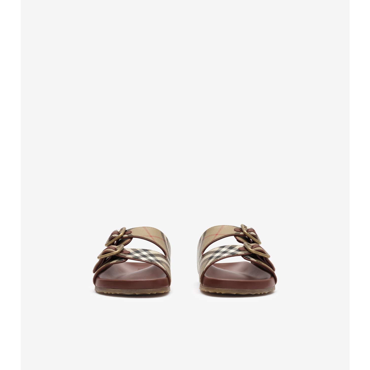 Sandales Urchin en cuir et Check