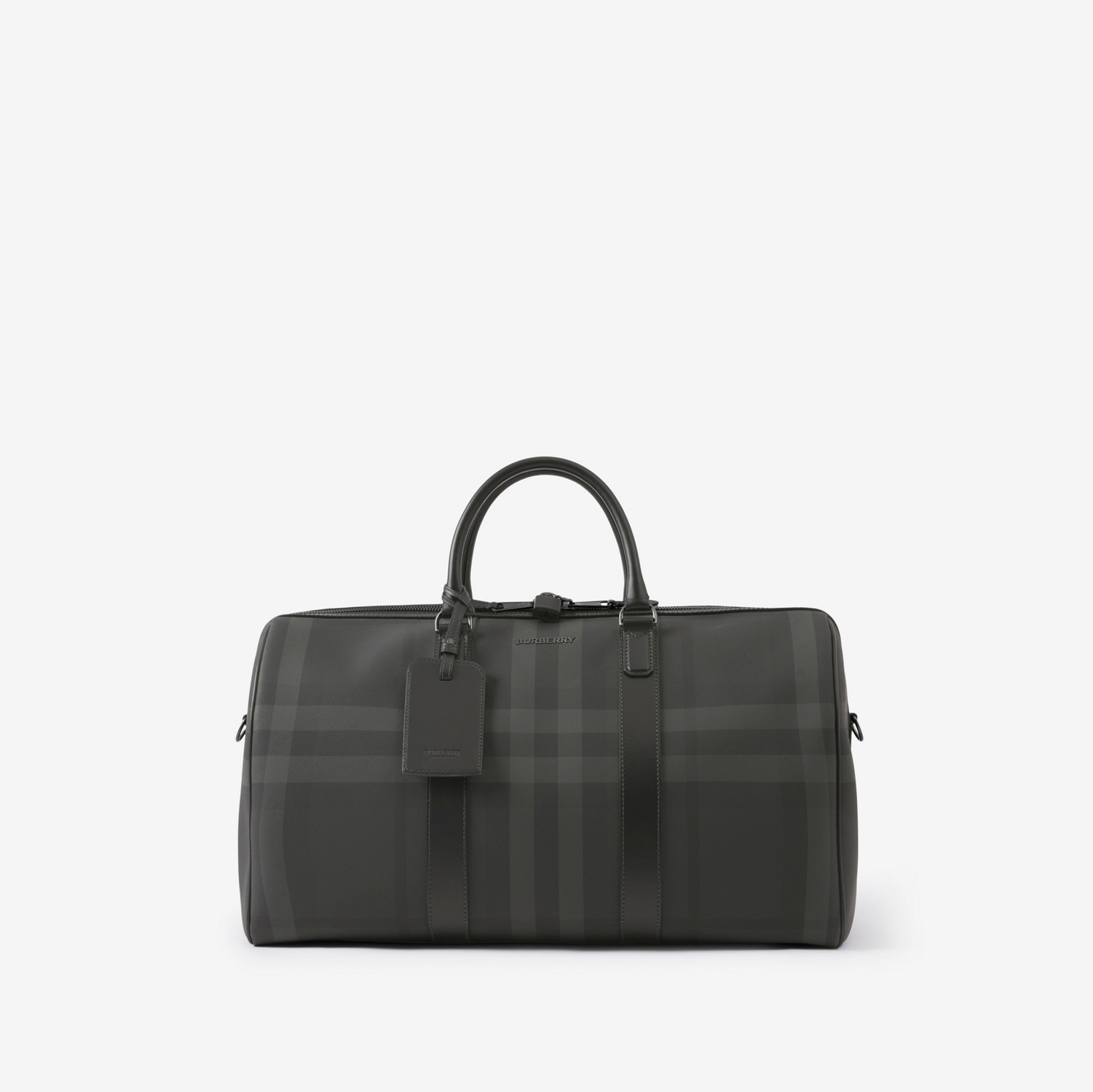 Boston Holdall in Charcoal - Men | Burberry® Official