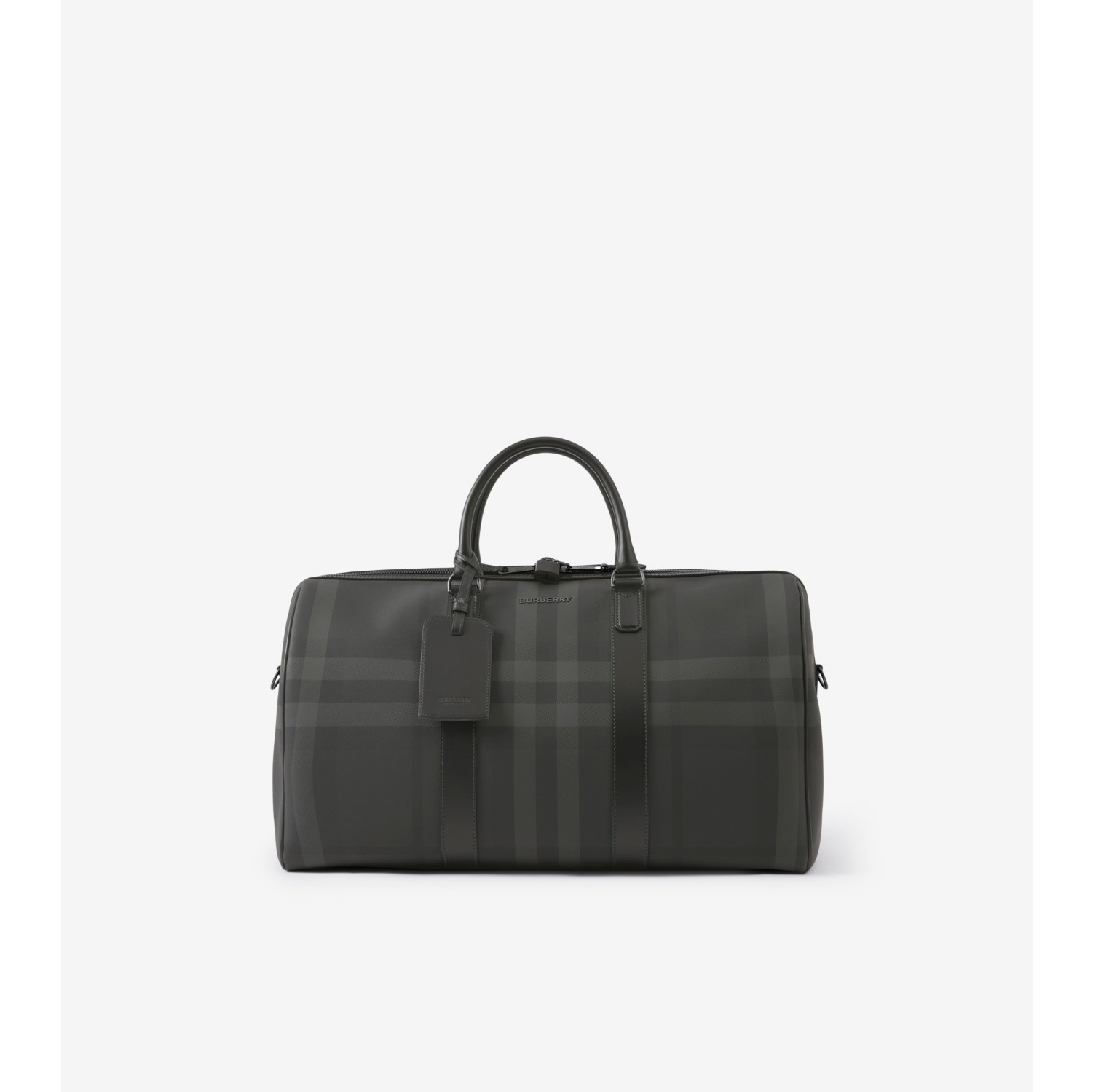 BURBERRY Boston Full-Grain Leather Duffle Bag for Men