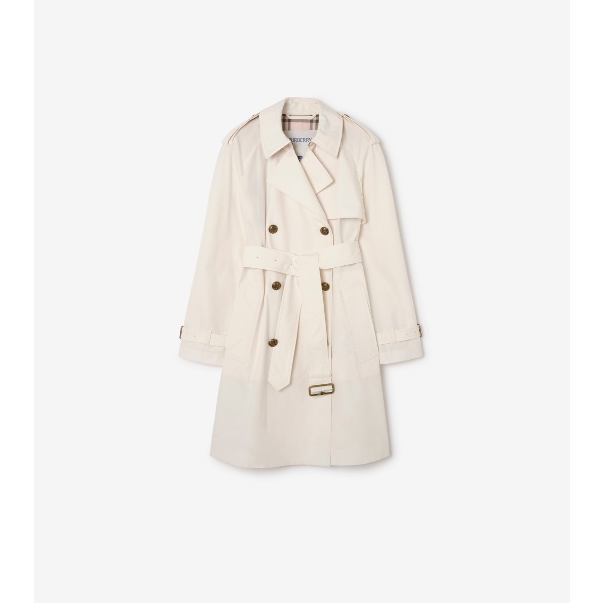  Check Mid-length Lightweight Cotton Belgravia Trench Coat​
