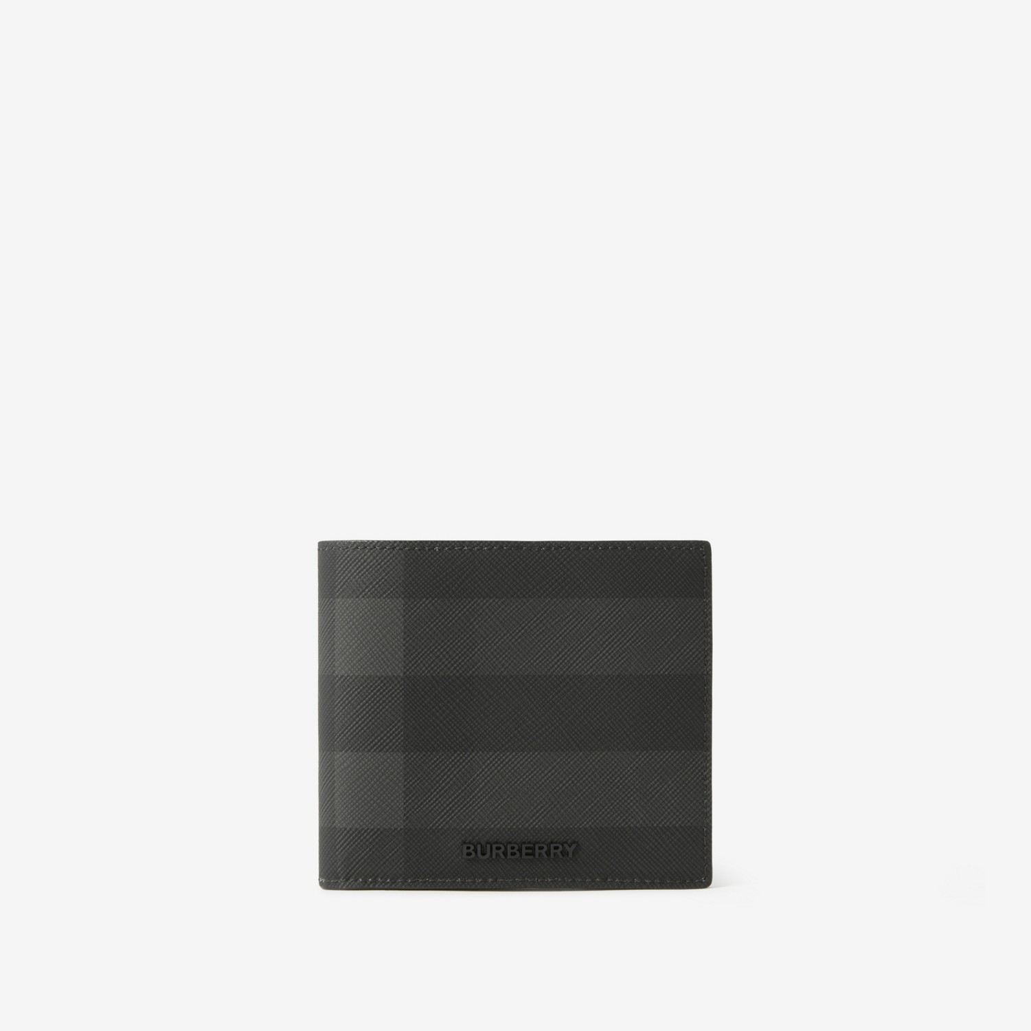 Check Bifold Wallet in Charcoal - Men | Burberry® Official