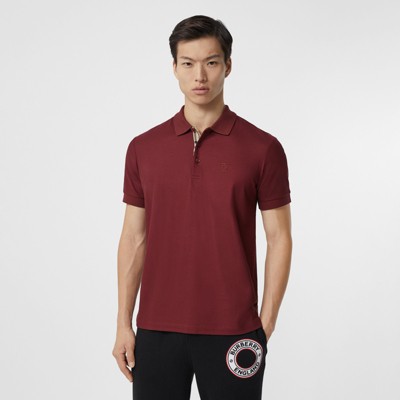 burberry polo shirt bordeaux