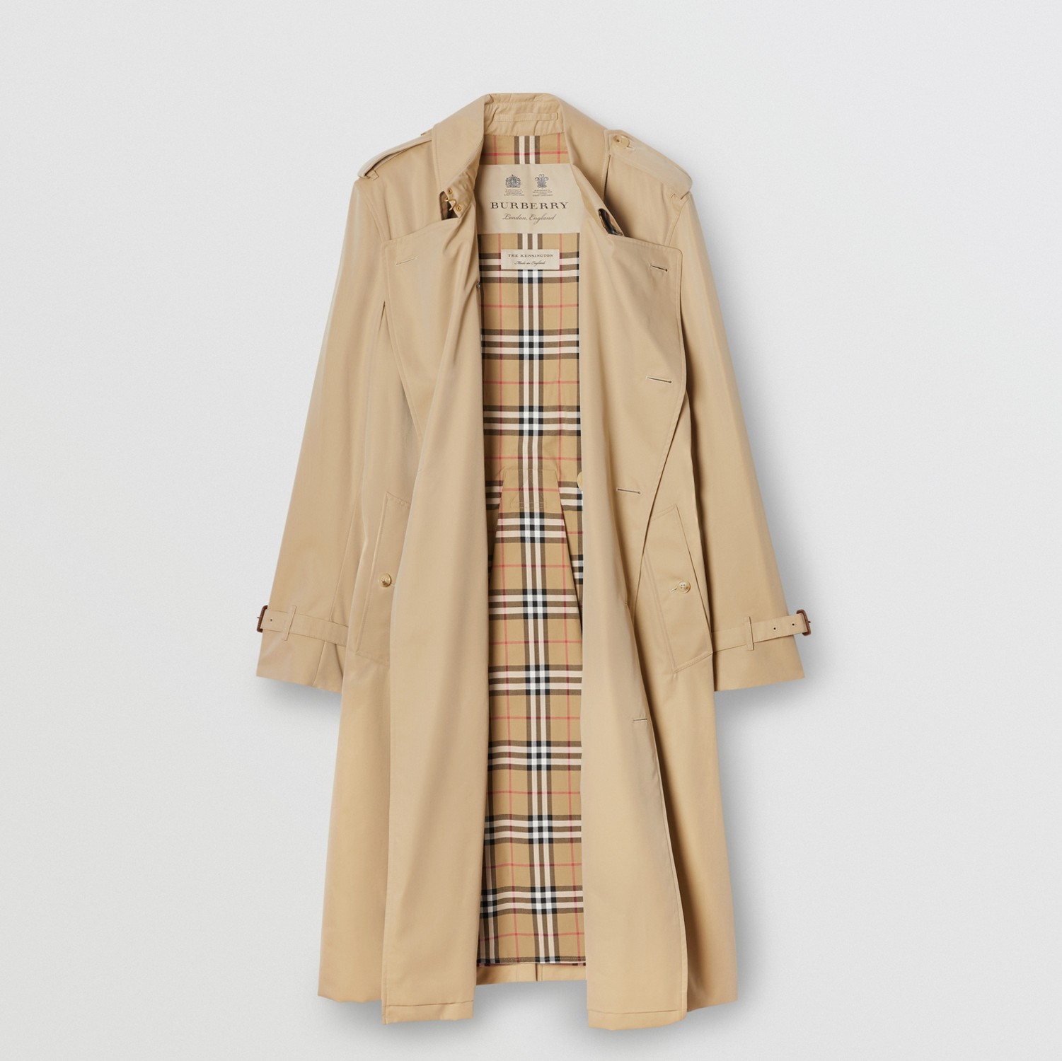 Trench coat Heritage Kensington largo (Miel) - Hombre | Burberry® oficial