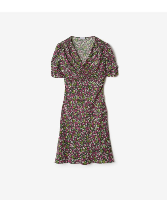 Ditsy Floral Silk Mini Dress