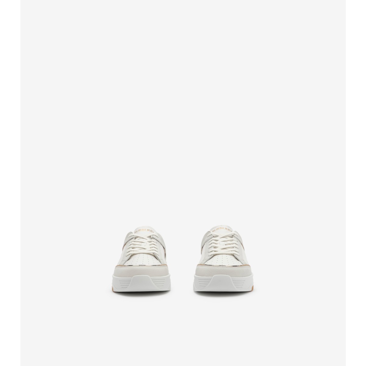  Check Leather and Nylon Harrow Sneakers​