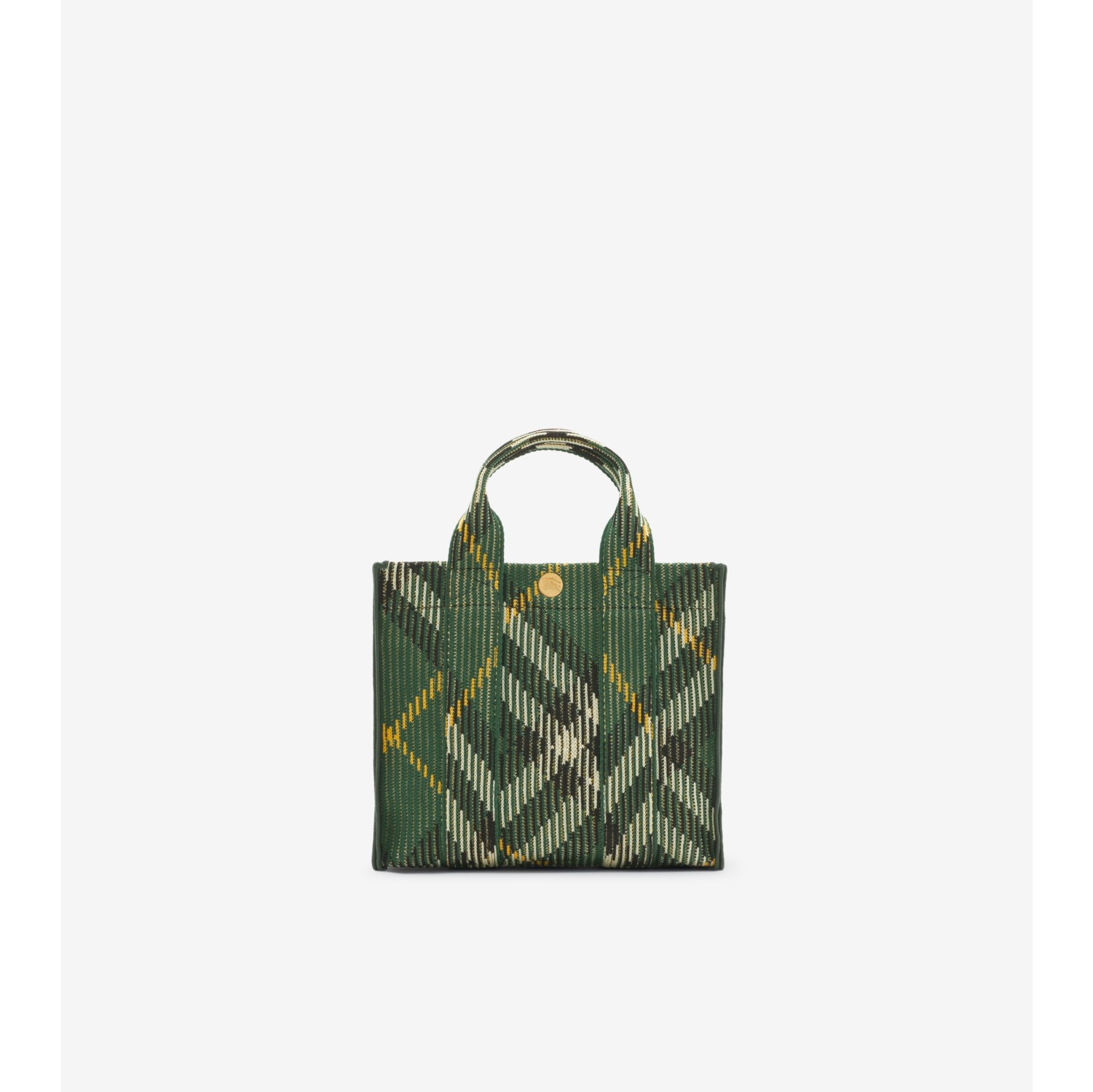 Mini Check Knitted Tote