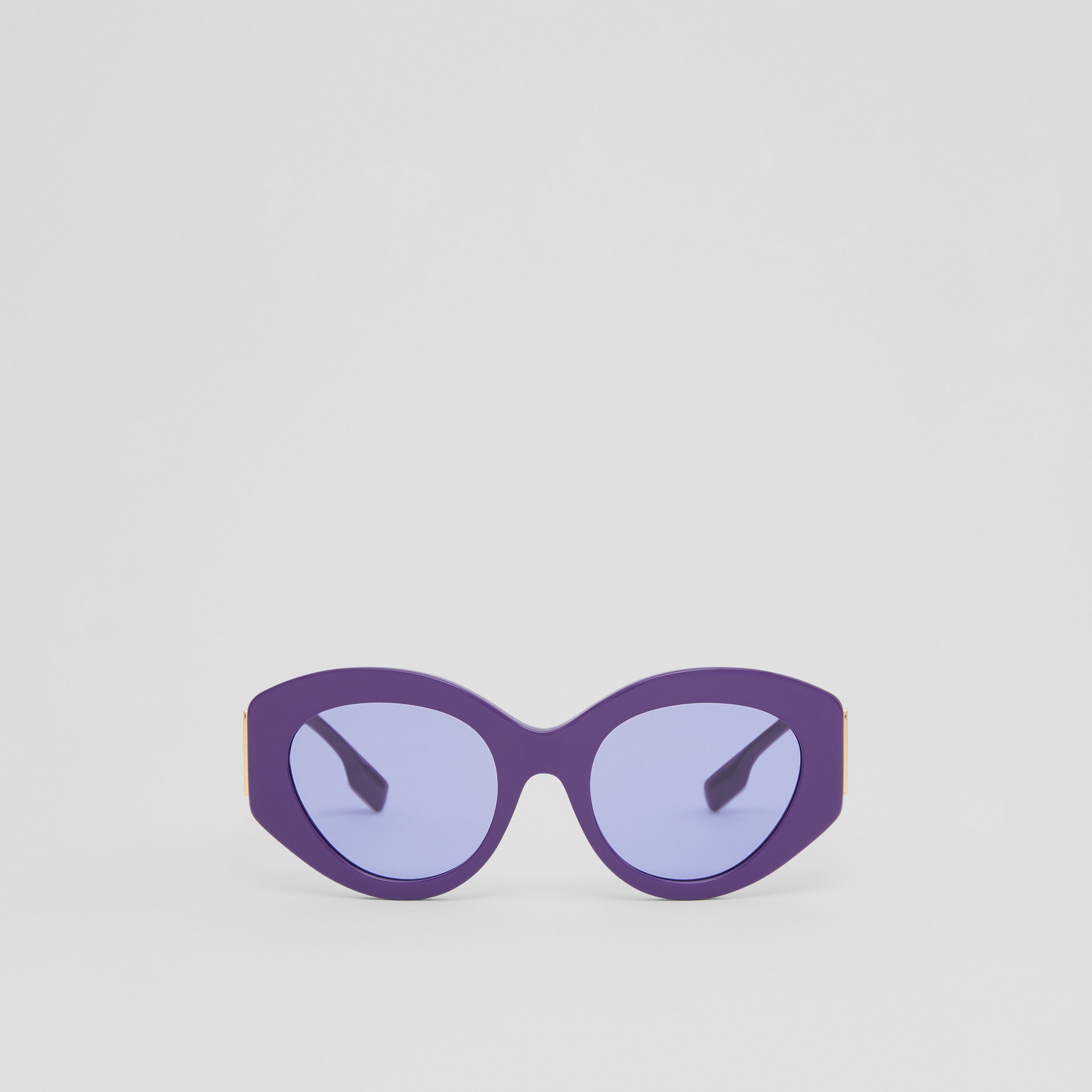 Cat-Eye-Sonnenbrille mit Metallbeschlag (Lila) - Damen | Burberry® - 1
