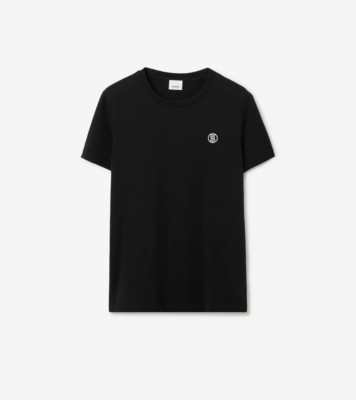 コットンTシャツ (ブラック) - メンズ, コットン | Burberry®公式サイト