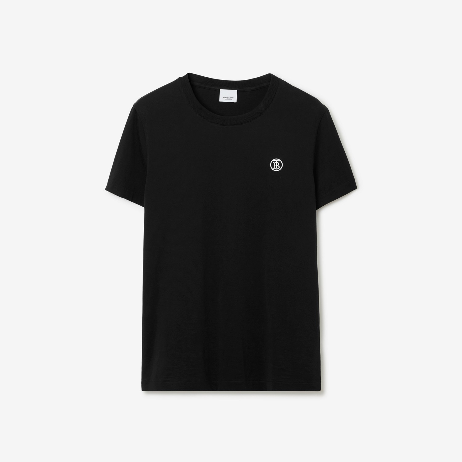 T-shirt con monogramma (Nero) - Uomo | Sito ufficiale Burberry®