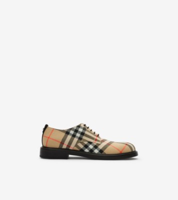 Check Pembroke Derby Shoes Sand ®