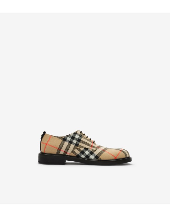 Check Pembroke Derby Shoes