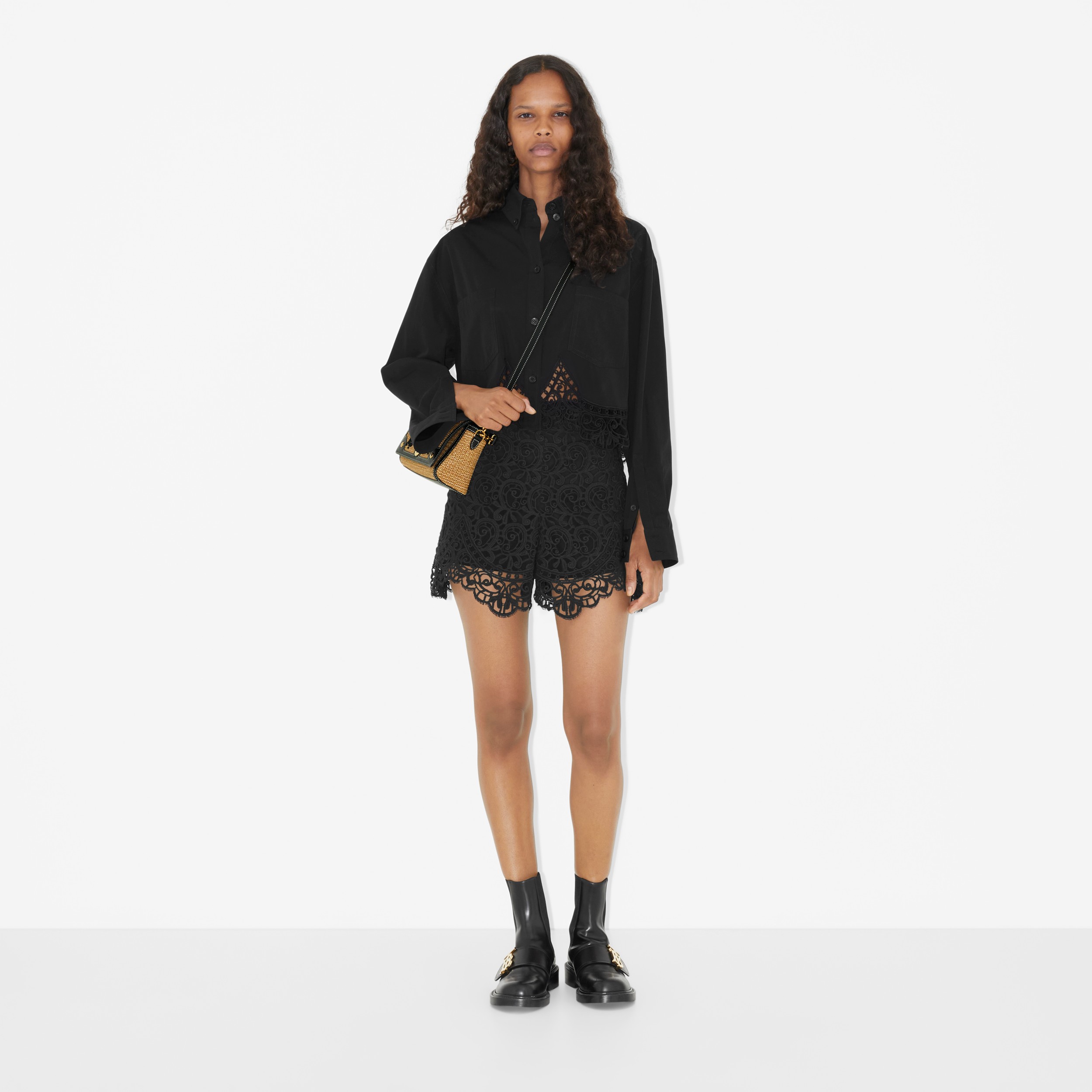Top Handle Note Bag in Natural/black - Women | Burberry® Official - 4