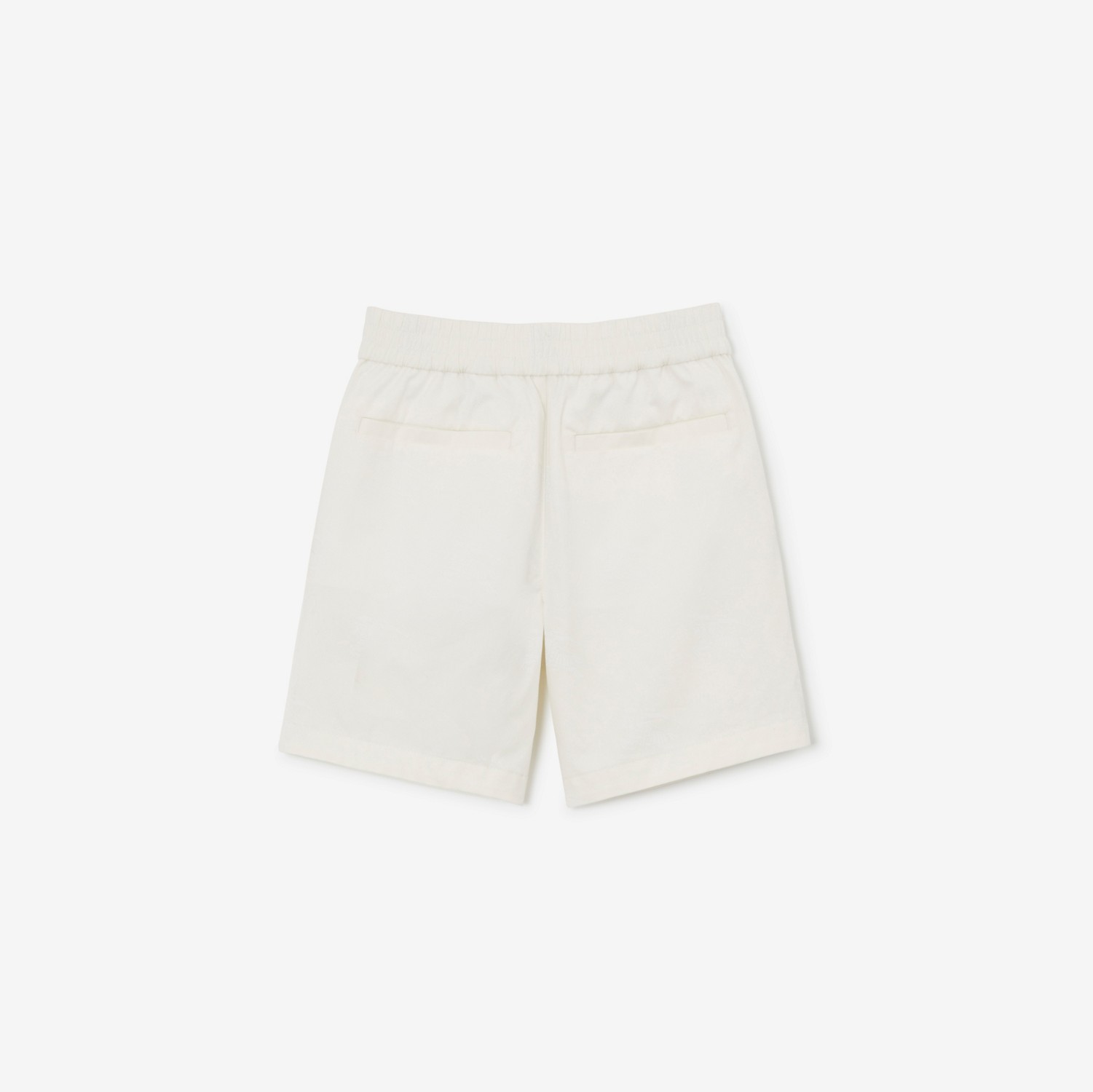 EKD Print Cotton Chino Shorts in White | Burberry® Official