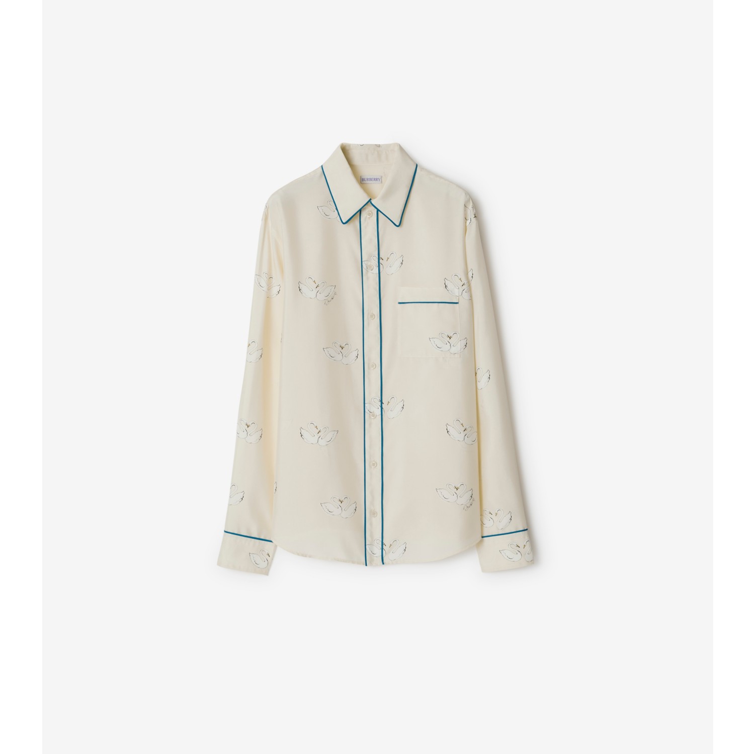 Swan Silk Pyjama Shirt