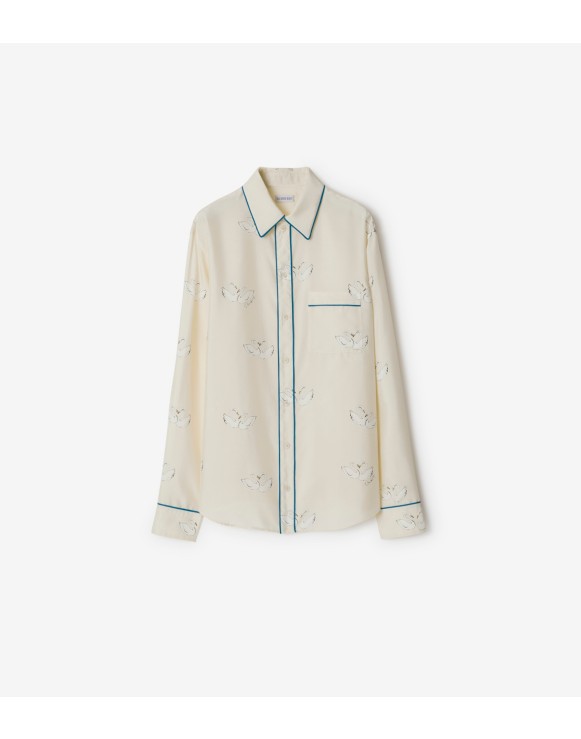 Swan Silk Pyjama Shirt