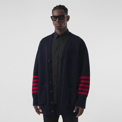 burberry cardigan men's