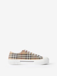 Check Sneakers in colour Archive Beige