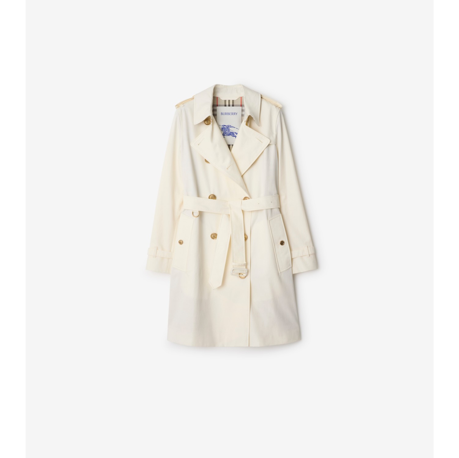 Trench mi-long Kensington en gabardine