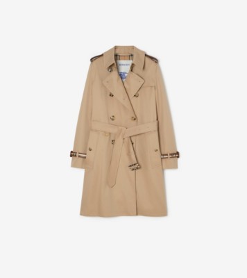 Mid length Gabardine Kensington Trench Coat Honey Cotton ®