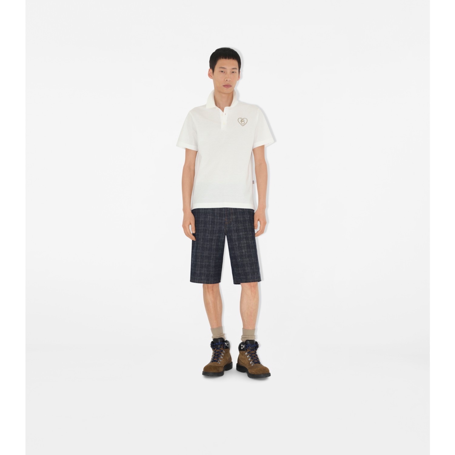 B Heart Cotton Polo Shirt