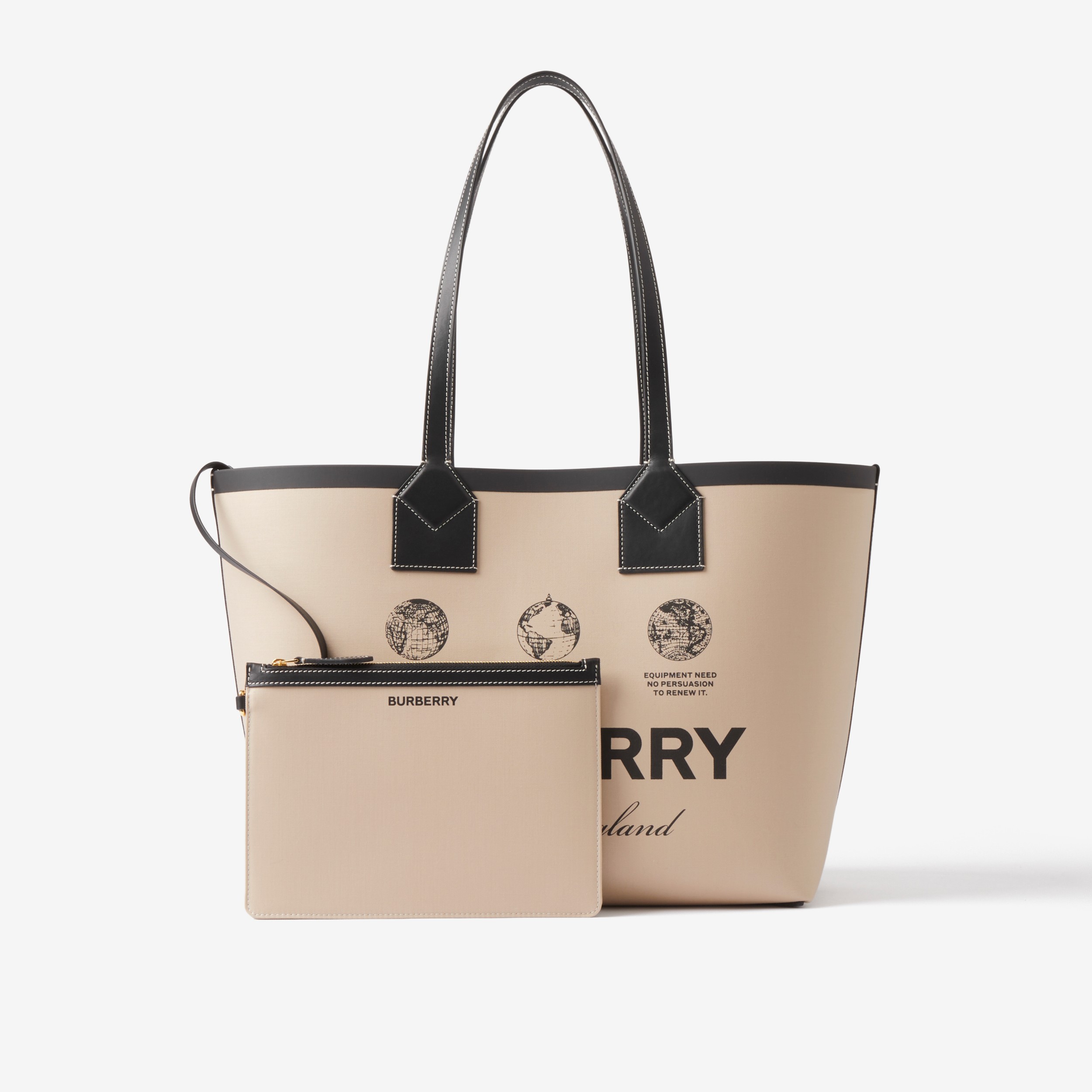 Medium London Tote Bag In Beige - Women | Burberry® Official