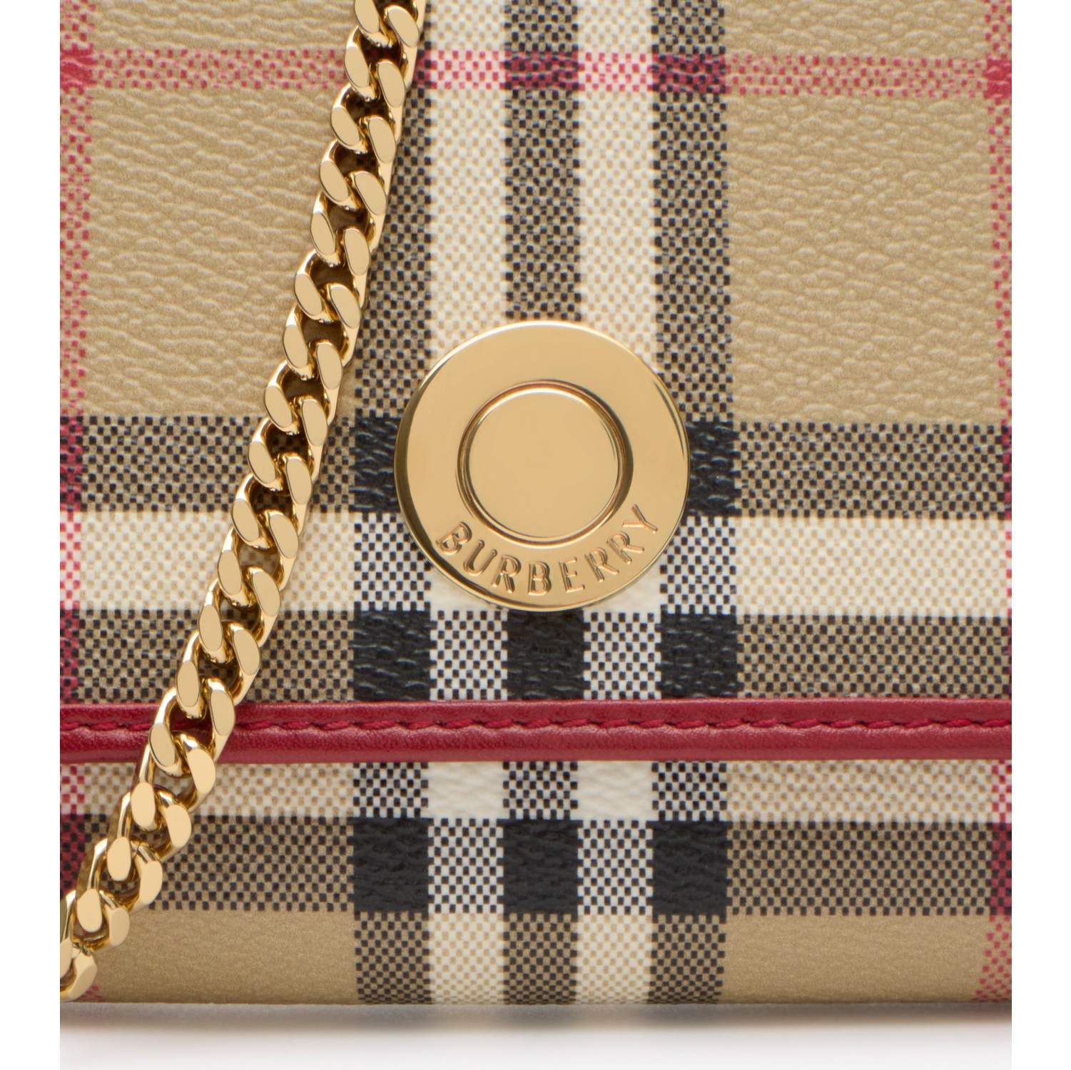 Check Chain Strap Wallet