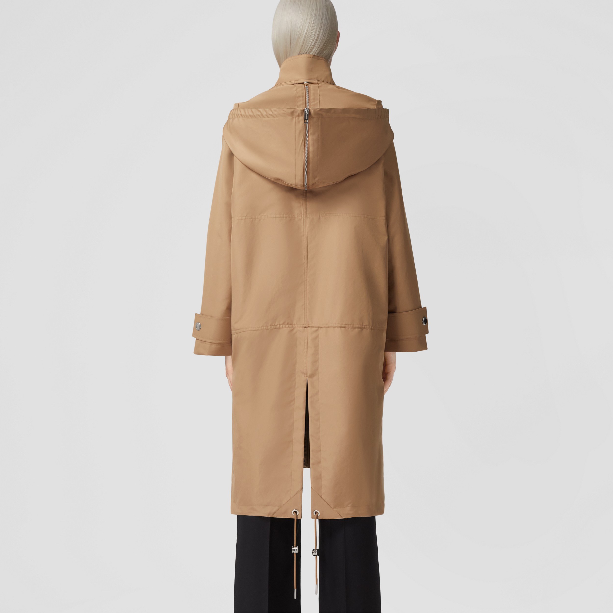Reconstructed Oversized Hooded Parka in Camel - Women | Burberry® Official - 3